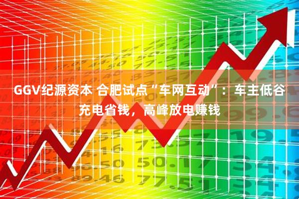 GGV纪源资本 合肥试点“车网互动”：车主低谷充电省钱，高峰放电赚钱